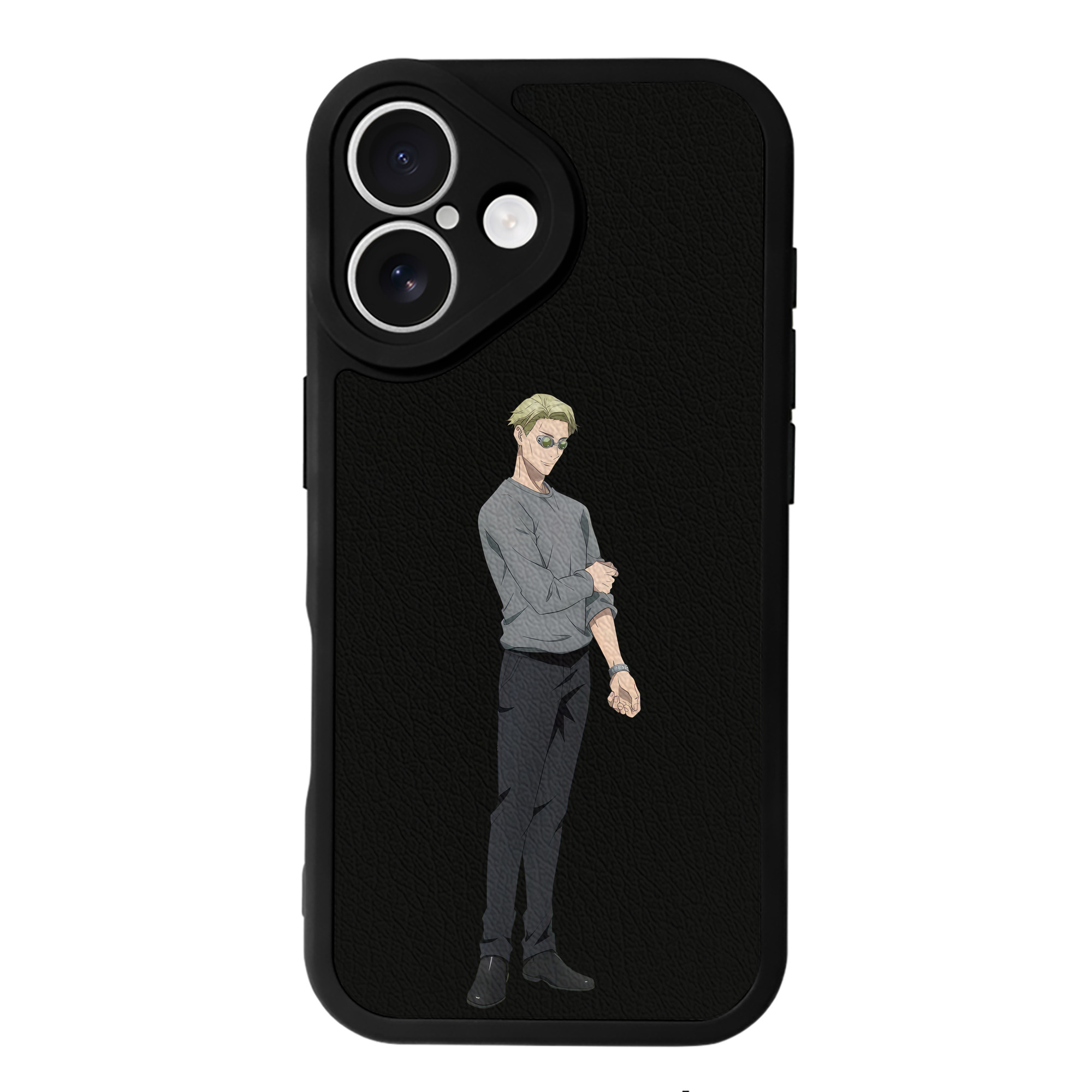 （画像用） 呪術廻戦 Jujutsu Kaisen 【iPhone 16シリーズ対応】シリコンスマホケース（レザー調） 材質：シリコン